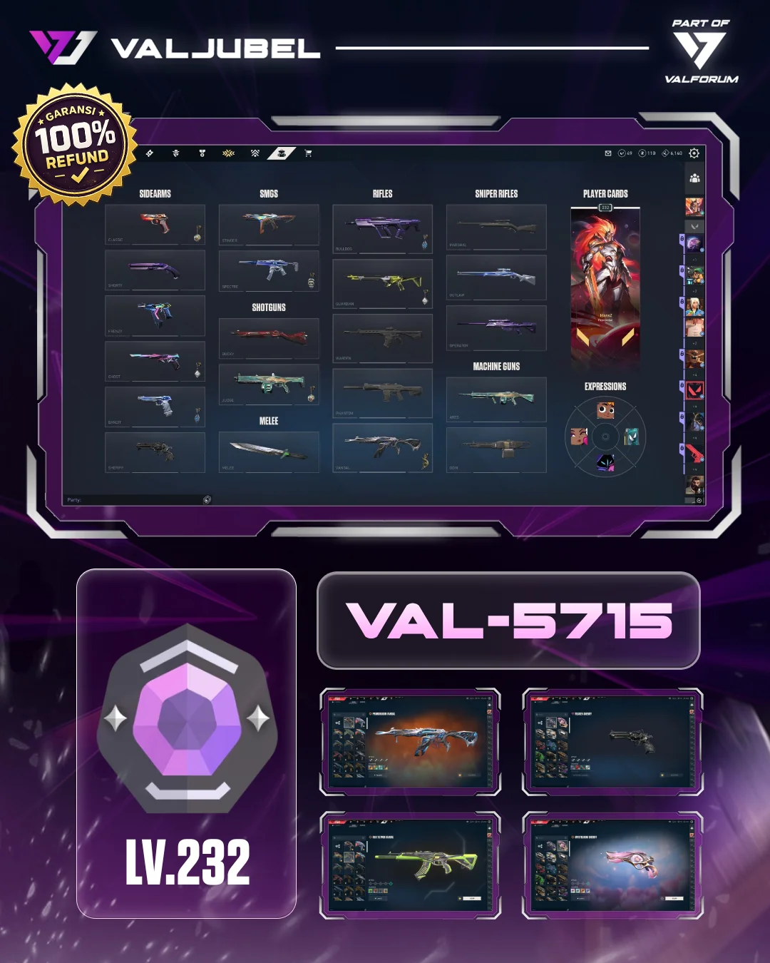 Diamond 2 Valorant account VAL-5715 screenshot 1