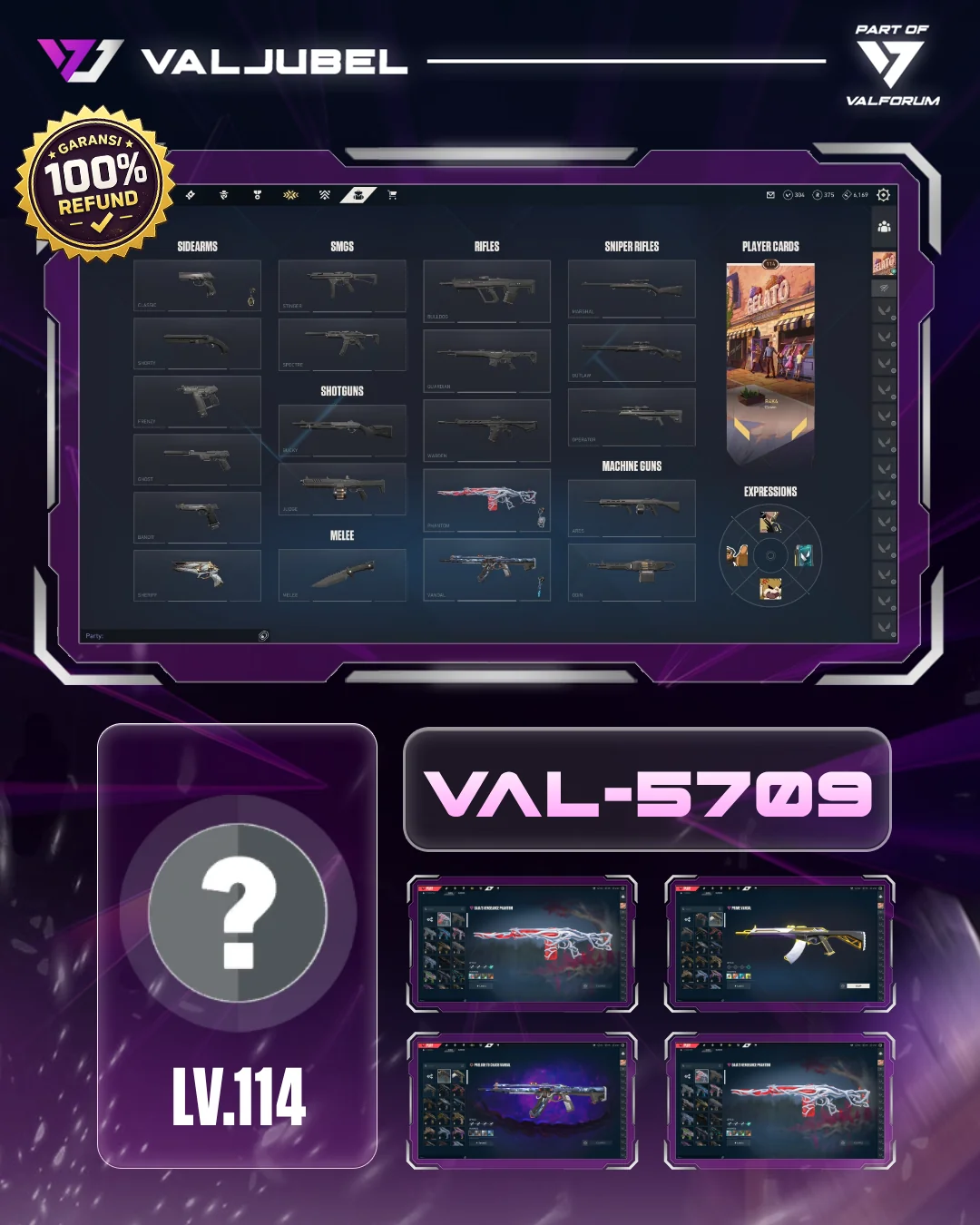 Unrated Valorant account VAL-5709 screenshot 1