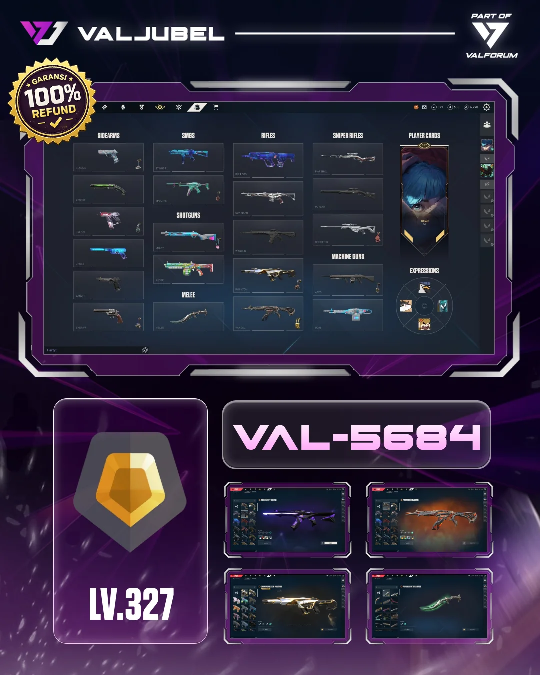 Gold 2 Valorant account VAL-5684 screenshot 1