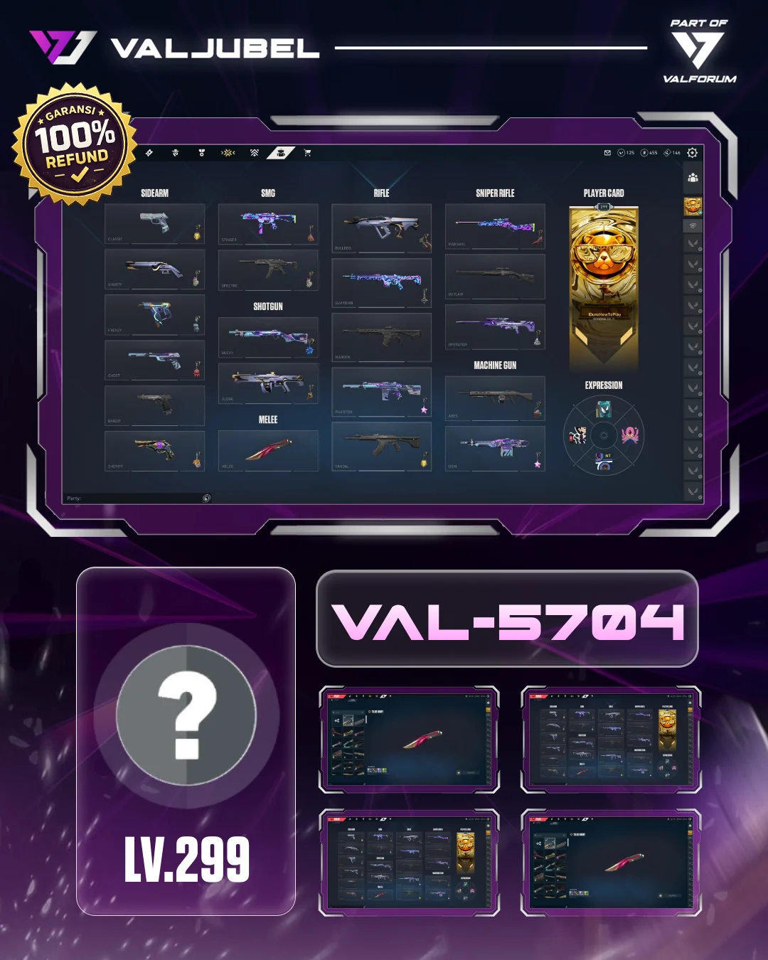 Unrated Valorant account VAL-5704 screenshot 1