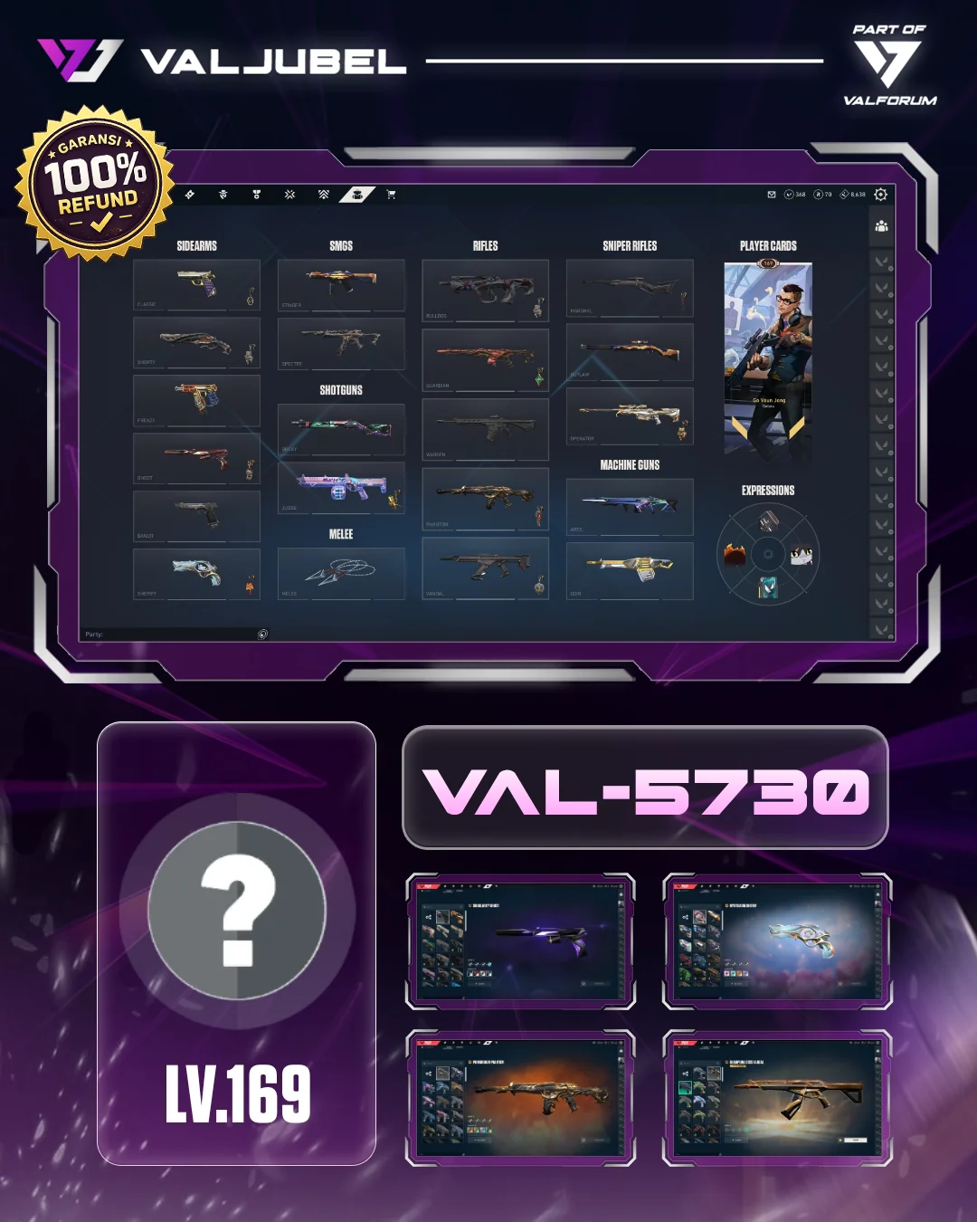 Unrated Valorant account VAL-5730 screenshot 1