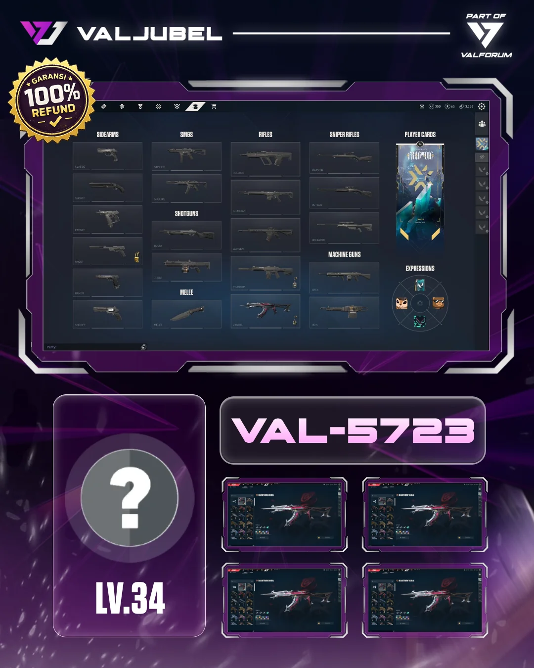 Unrated Valorant account VAL-5723 screenshot 1