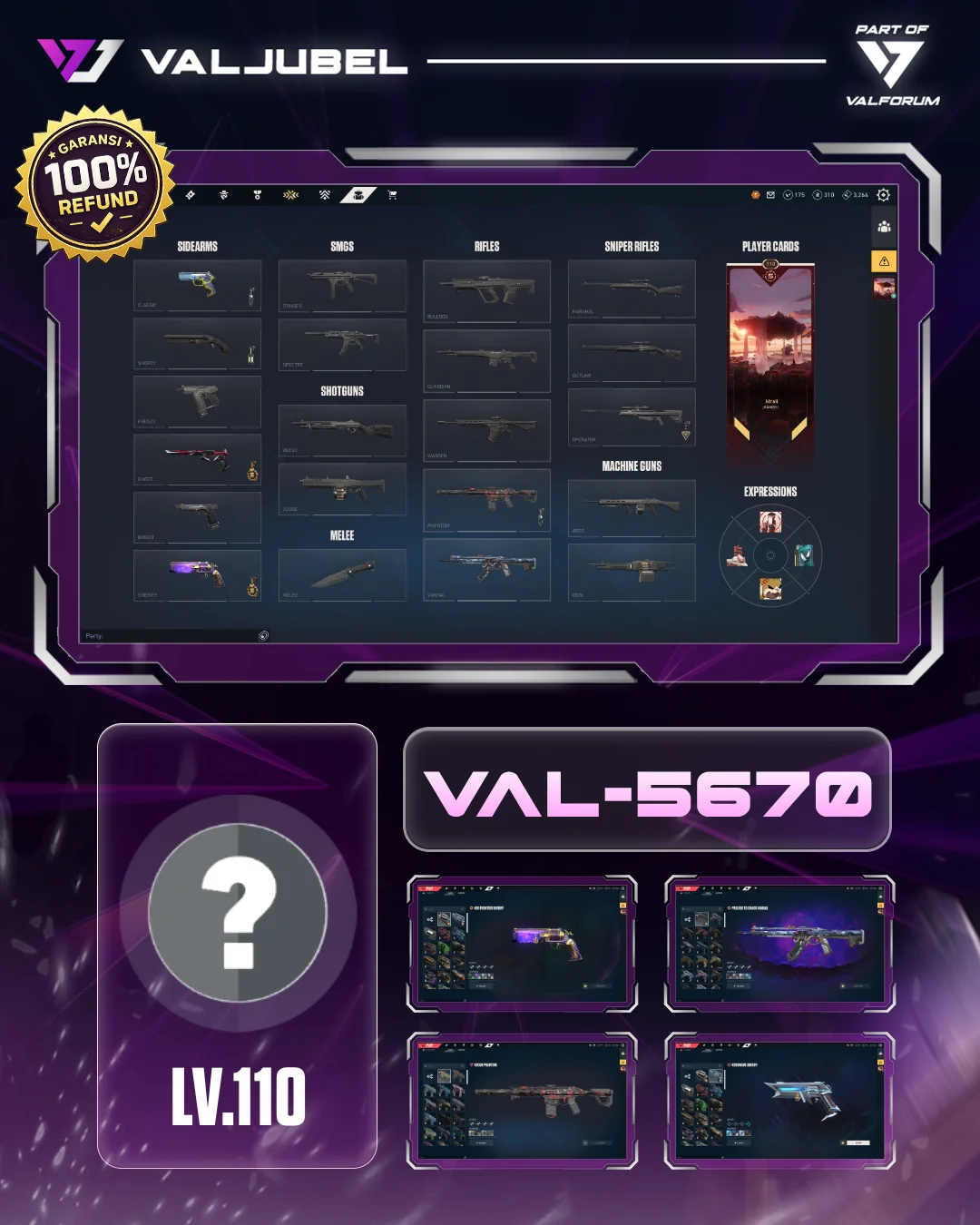 Unrated Valorant account VAL-5670 screenshot 1