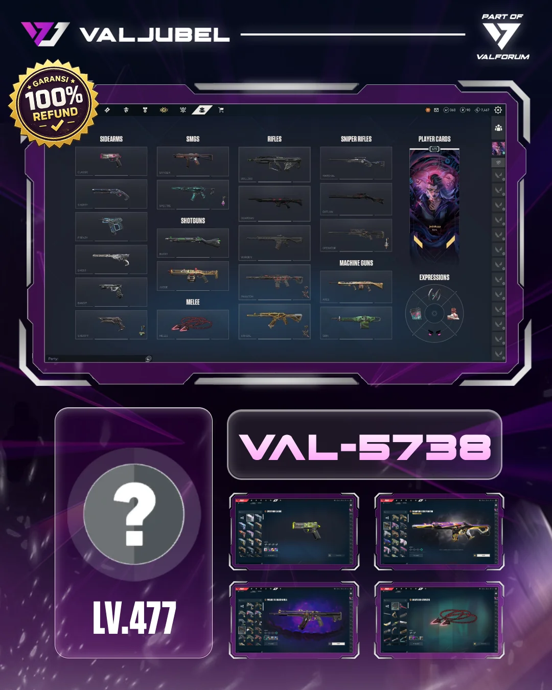Unrated Valorant account VAL-5738 screenshot 1