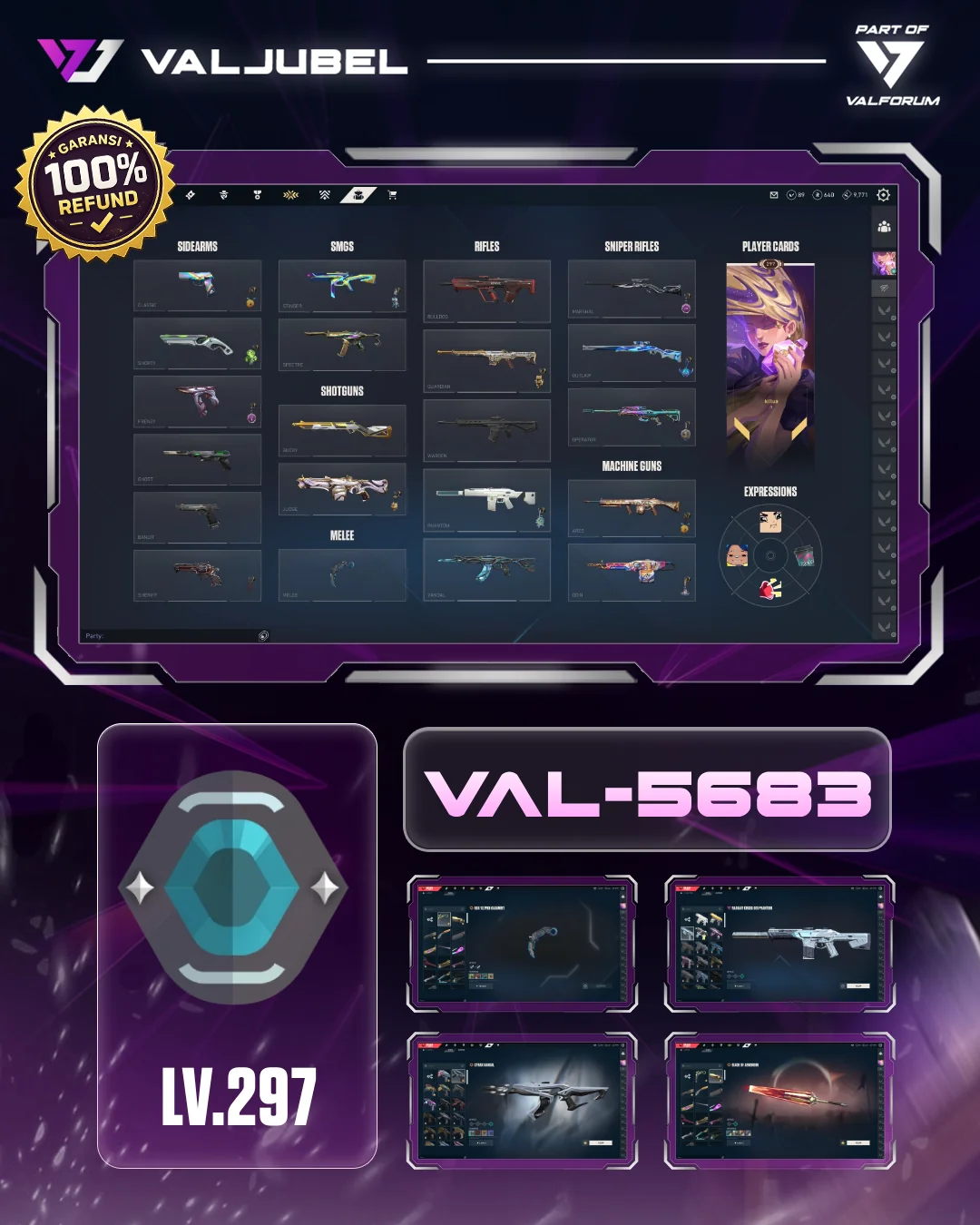 Platinum 2 Valorant account VAL-5683 screenshot 1