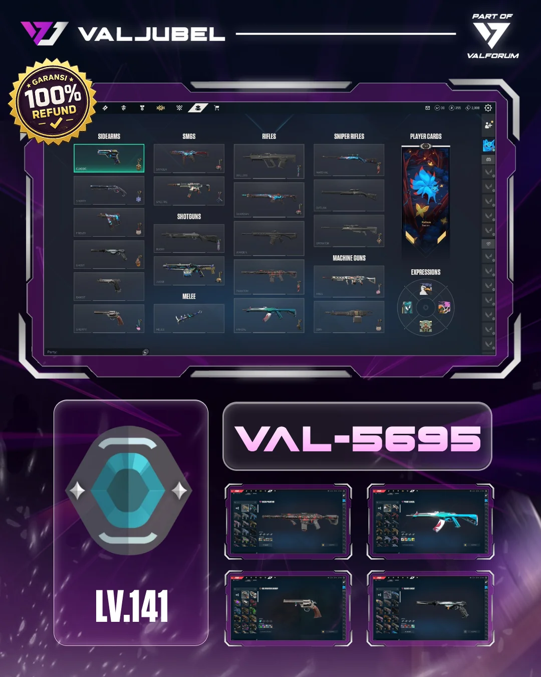 Platinum 2 Valorant account VAL-5695 screenshot 1