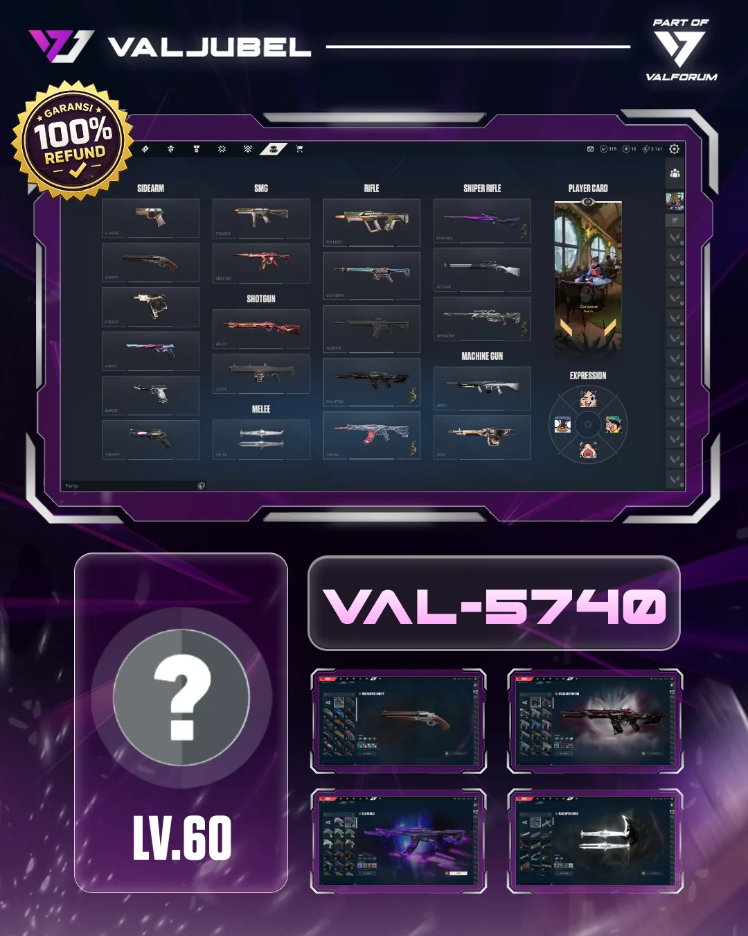 Unrated Valorant account VAL-5740 screenshot 1