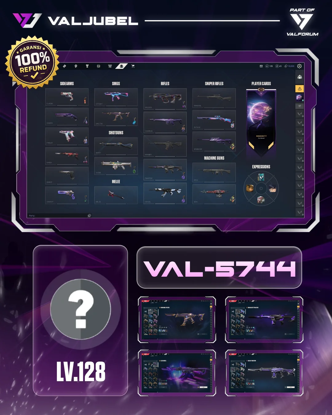 Unrated Valorant account VAL-5744 screenshot 1
