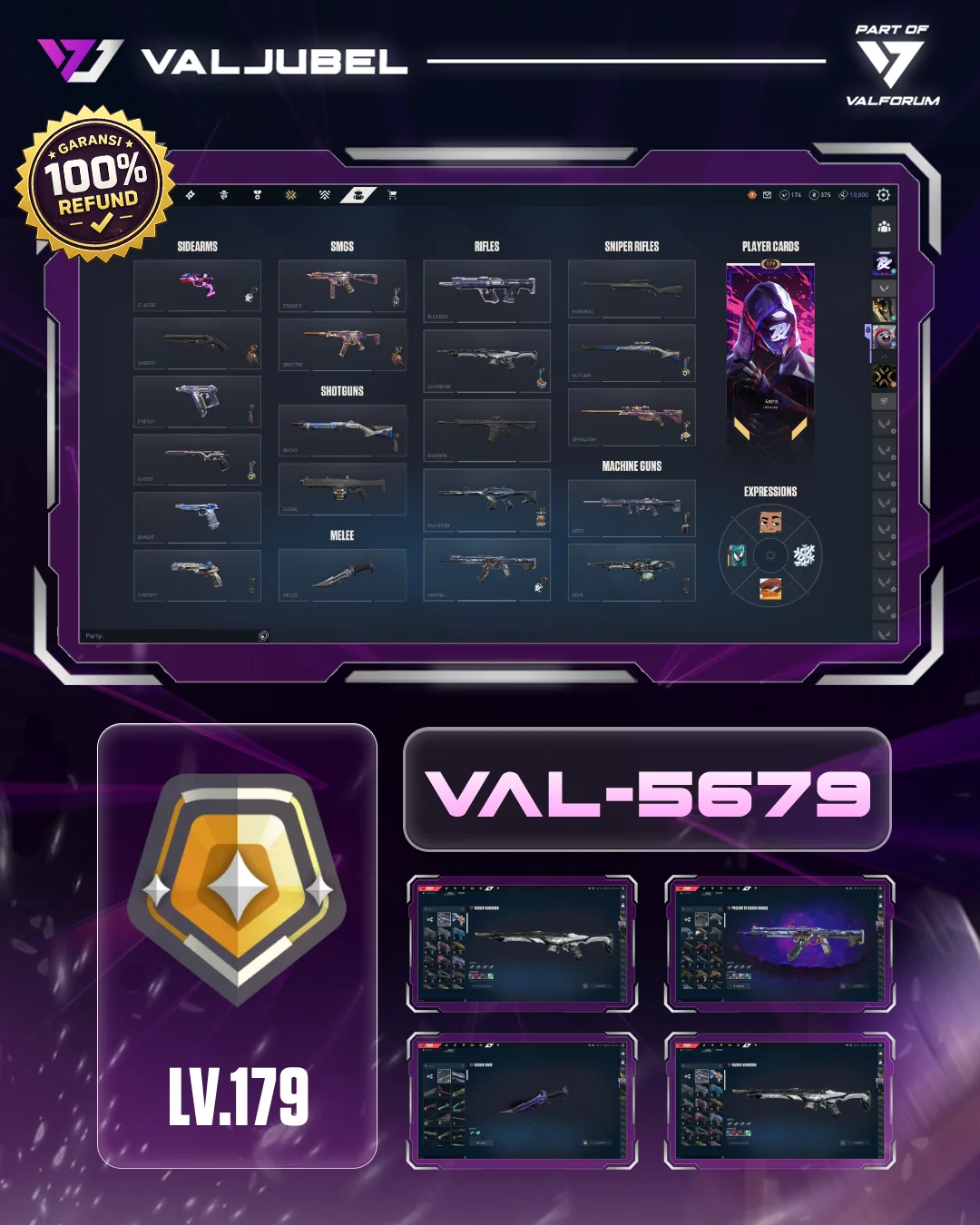 Gold 3 Valorant account VAL-5679 screenshot 1