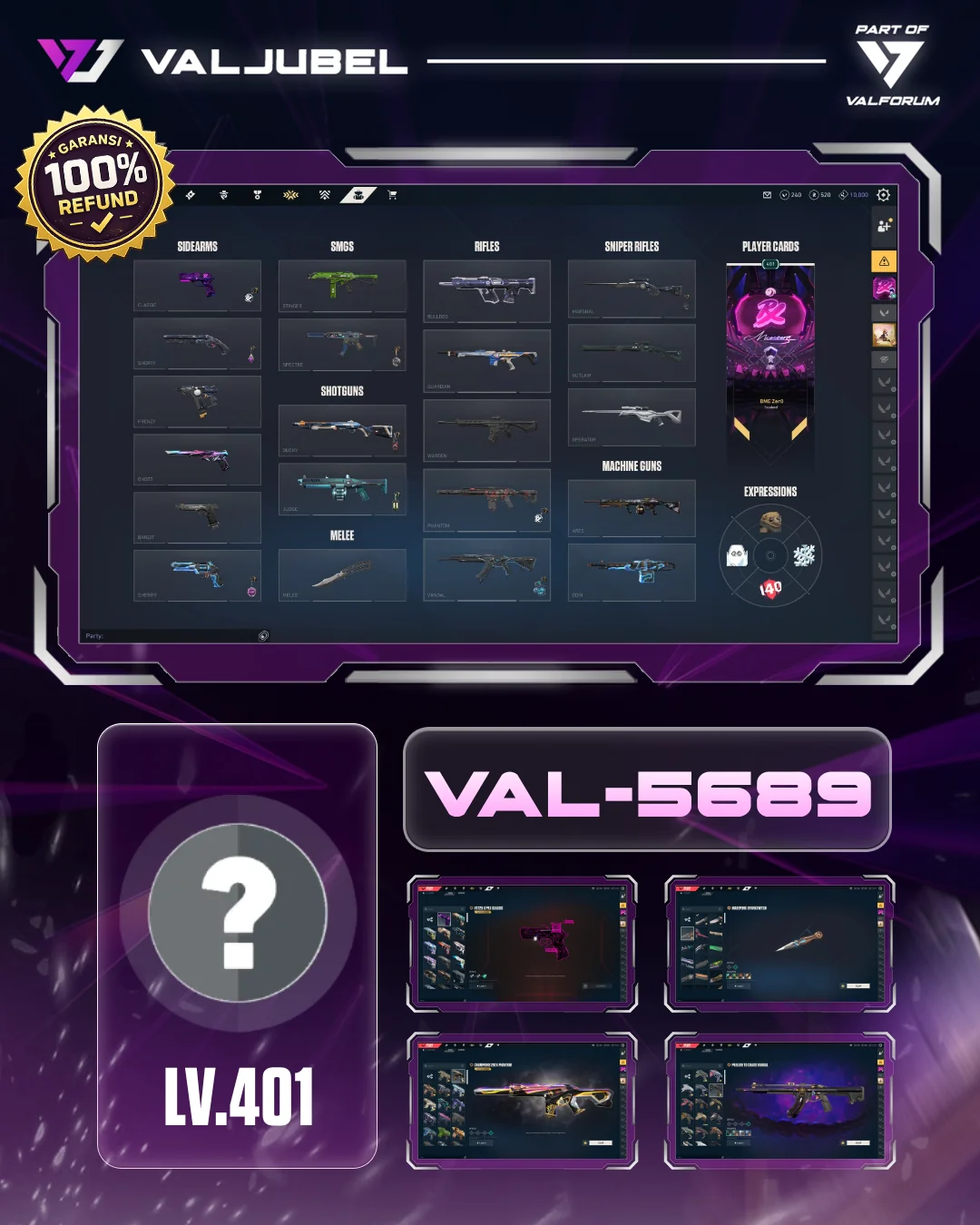 Unrated Valorant account VAL-5689 screenshot 1