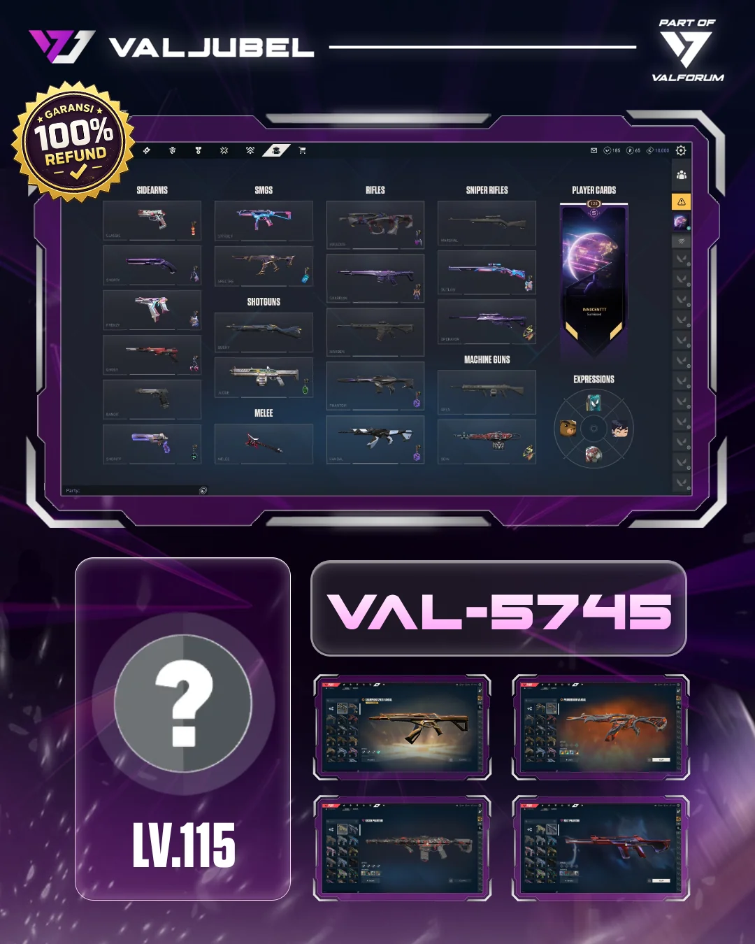 Unrated Valorant account VAL-5745 screenshot 1