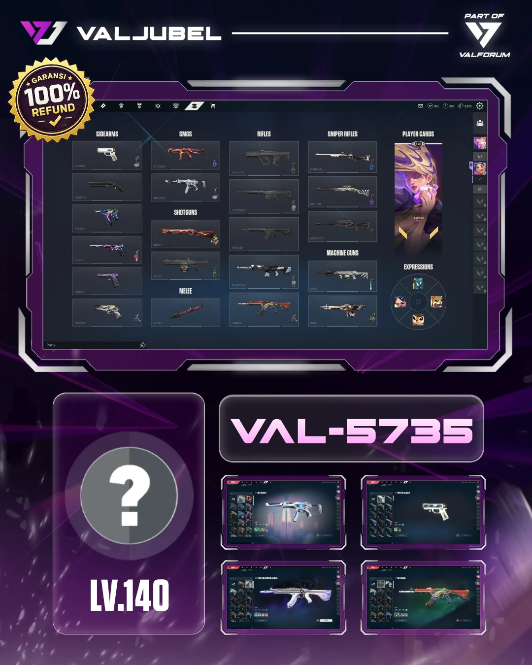 Unrated Valorant account VAL-5735 screenshot 1