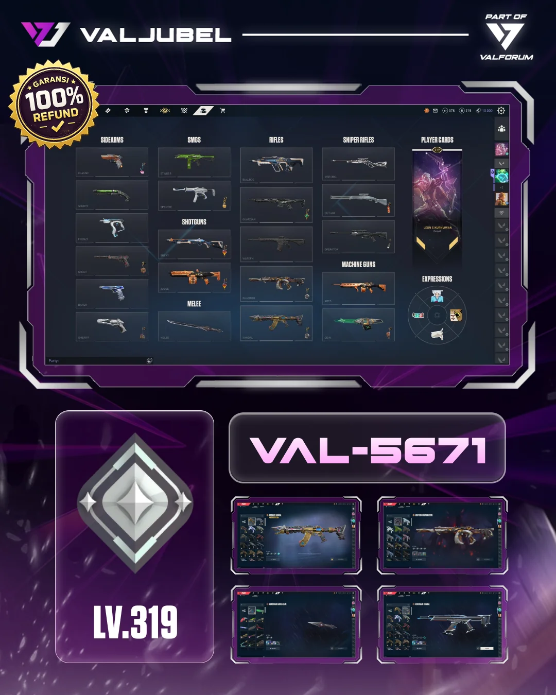 Silver 3 Valorant account VAL-5671 screenshot 1