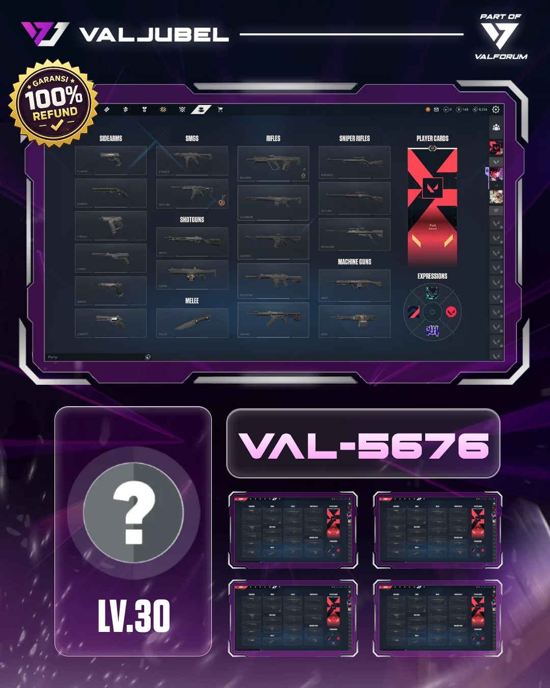 Unrated Valorant account VAL-5676 screenshot 1