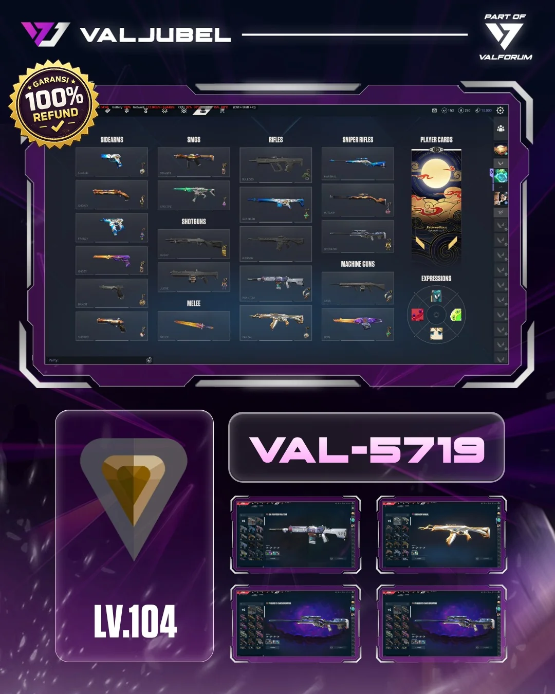 Bronze 1 Valorant account VAL-5719 screenshot 1