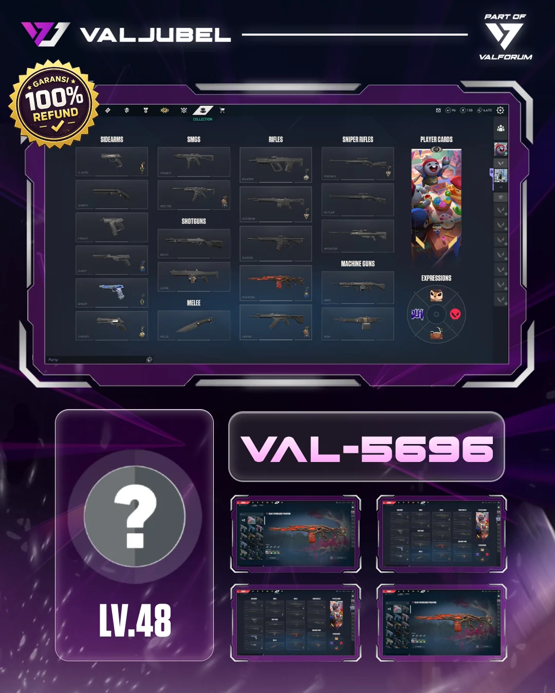 Unrated Valorant account VAL-5696 screenshot 1