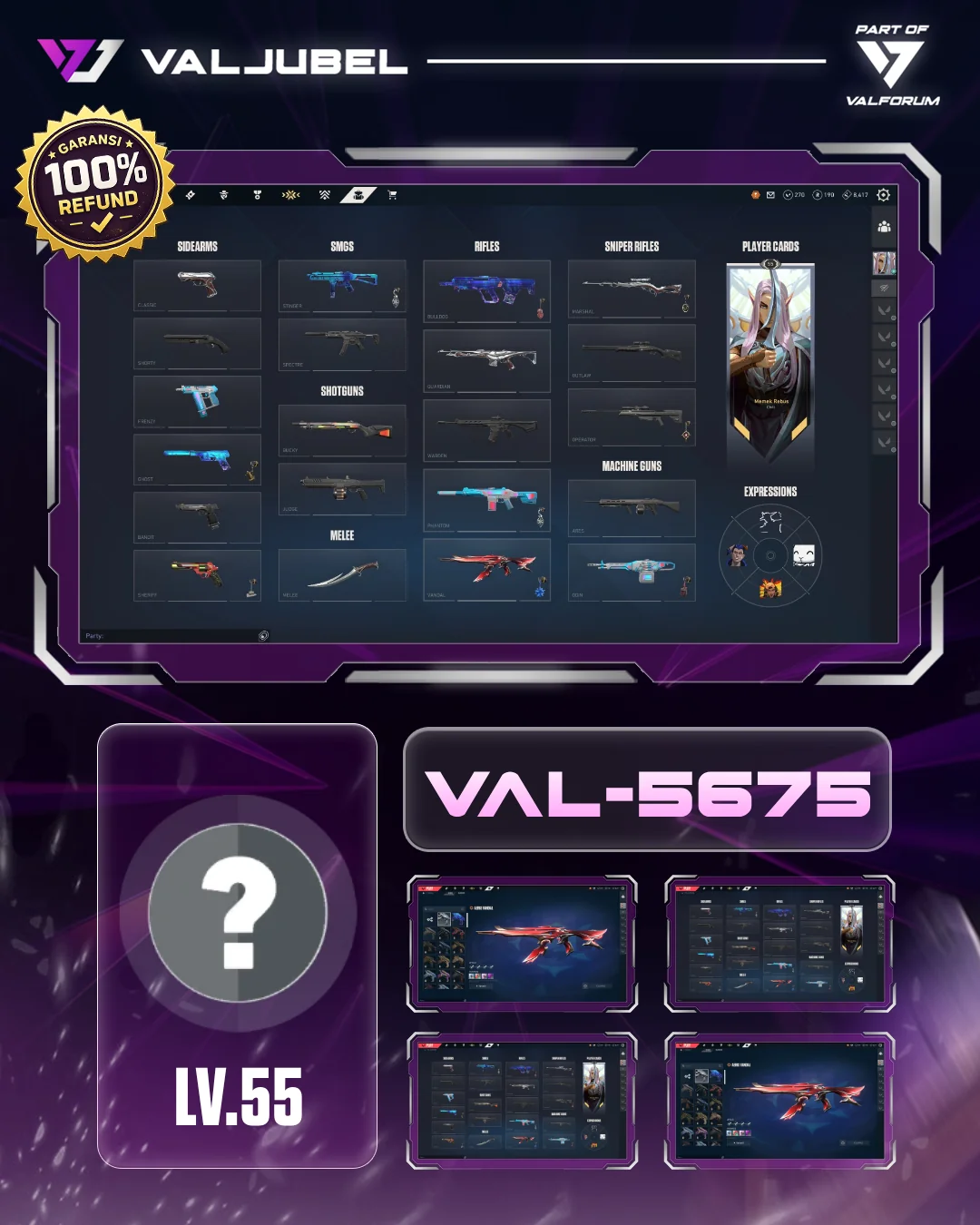 Unrated Valorant account VAL-5675 screenshot 1
