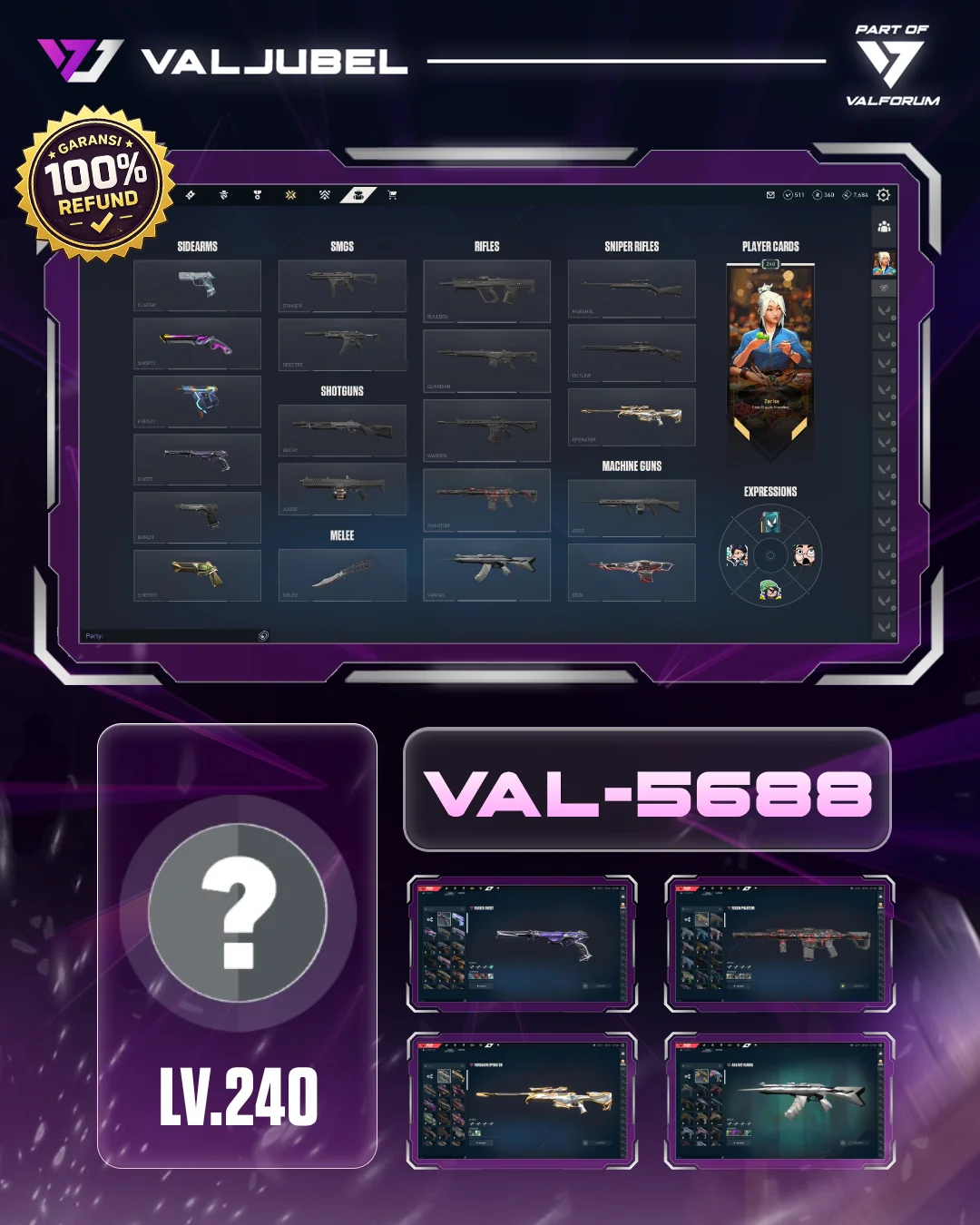 Gold 2 Valorant account VAL-5688 screenshot 1