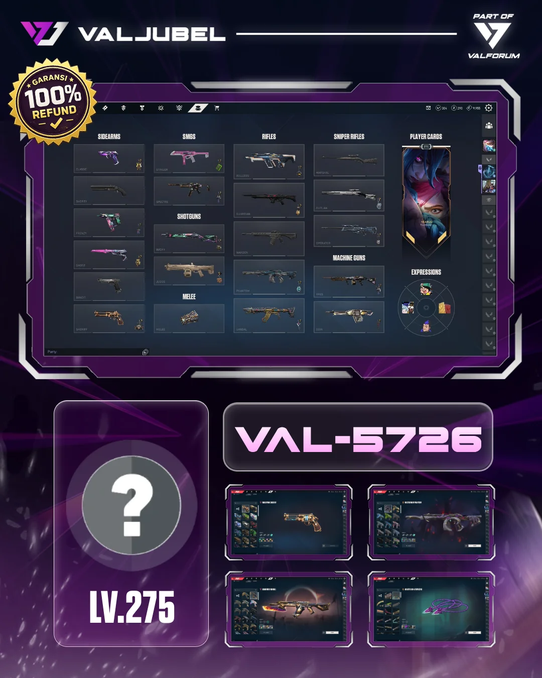 Unrated Valorant account VAL-5726 screenshot 1