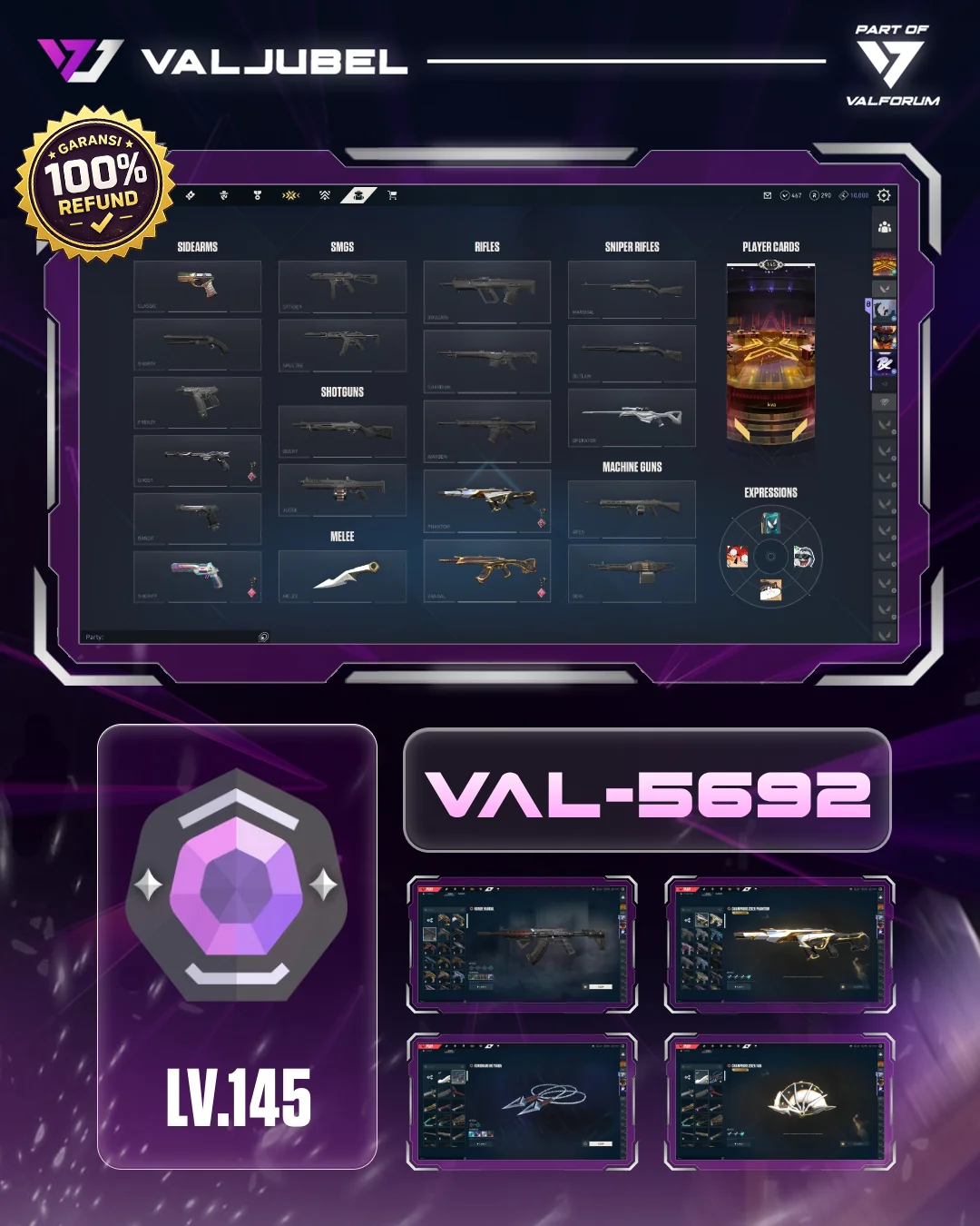 Diamond 2 Valorant account VAL-5692 screenshot 1