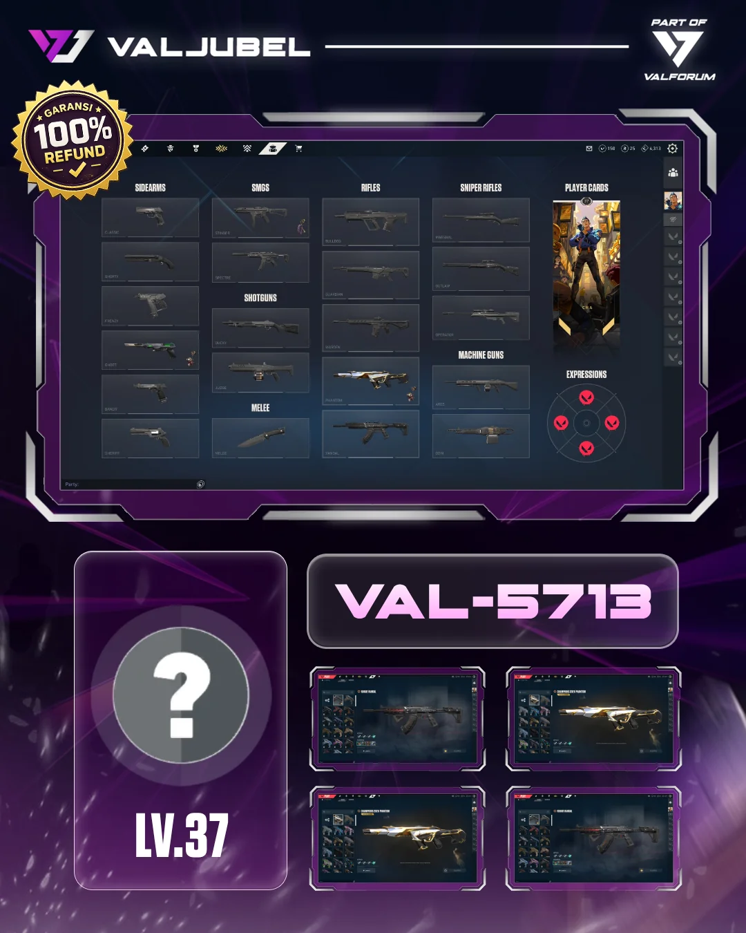 Bronze 3 Valorant account VAL-5713 screenshot 1