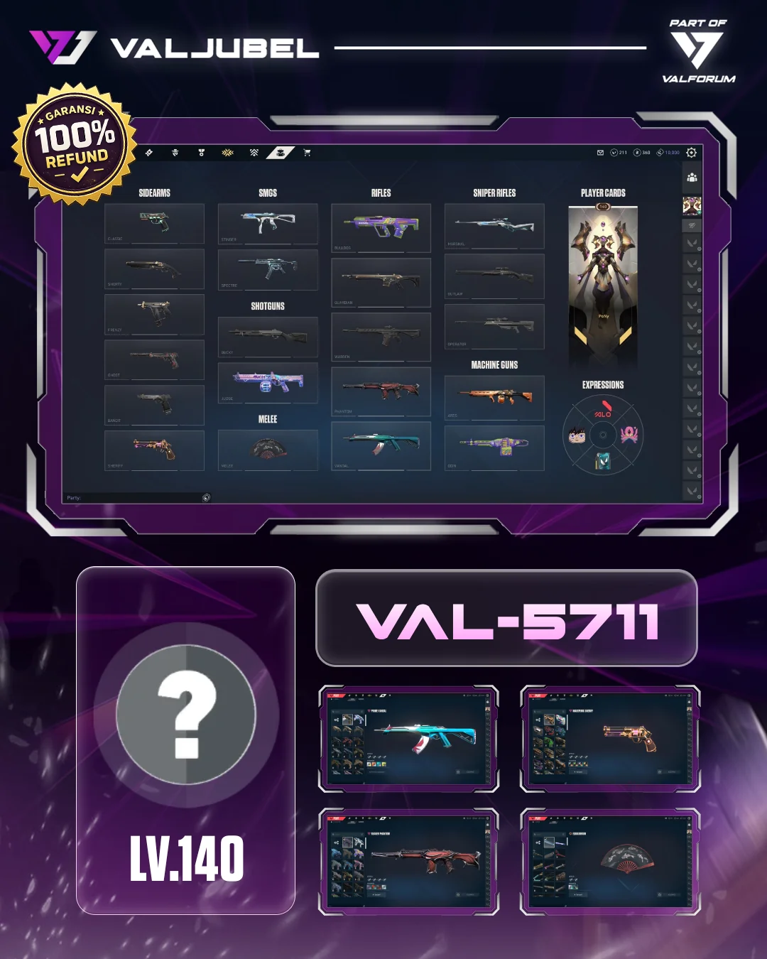 Unrated Valorant account VAL-5711 screenshot 1