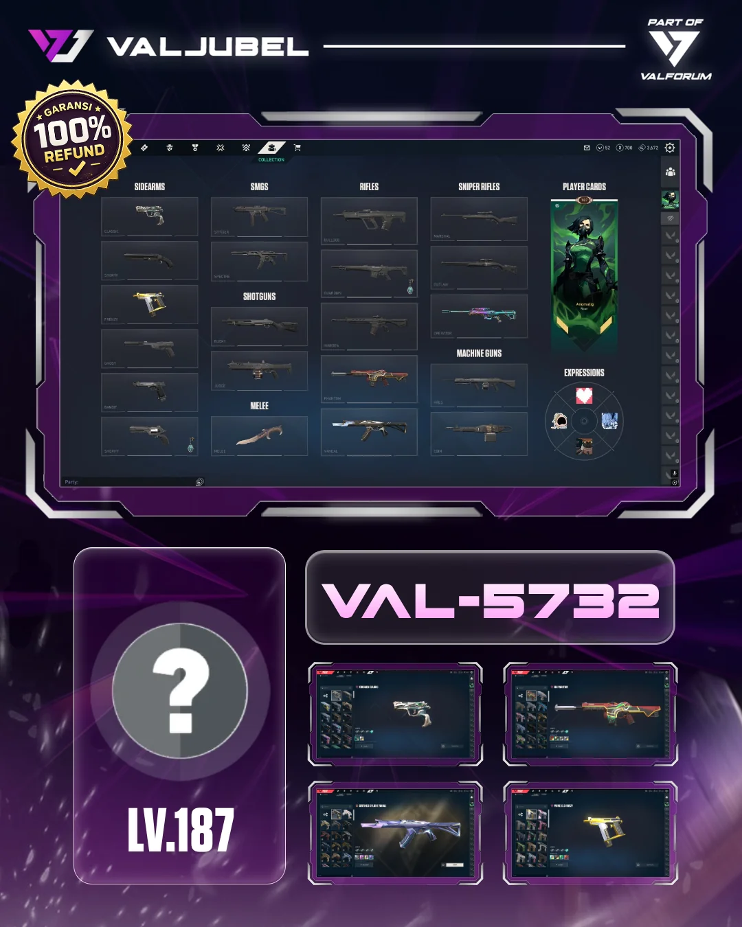 Unrated Valorant account VAL-5732 screenshot 1