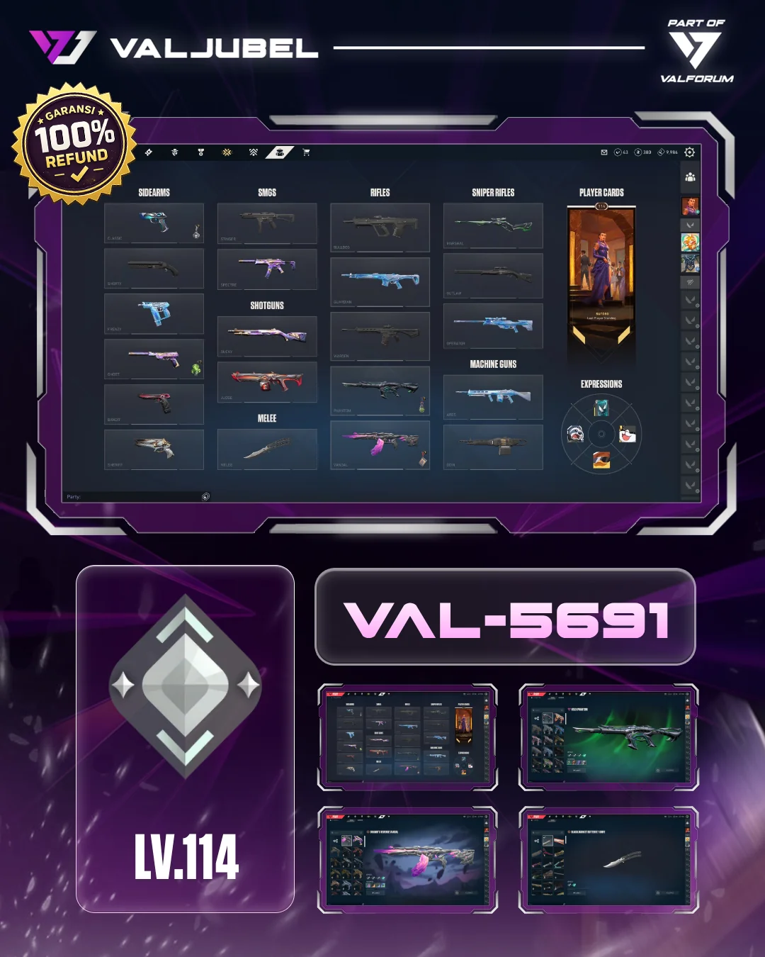 Silver 2 Valorant account VAL-5691 screenshot 1