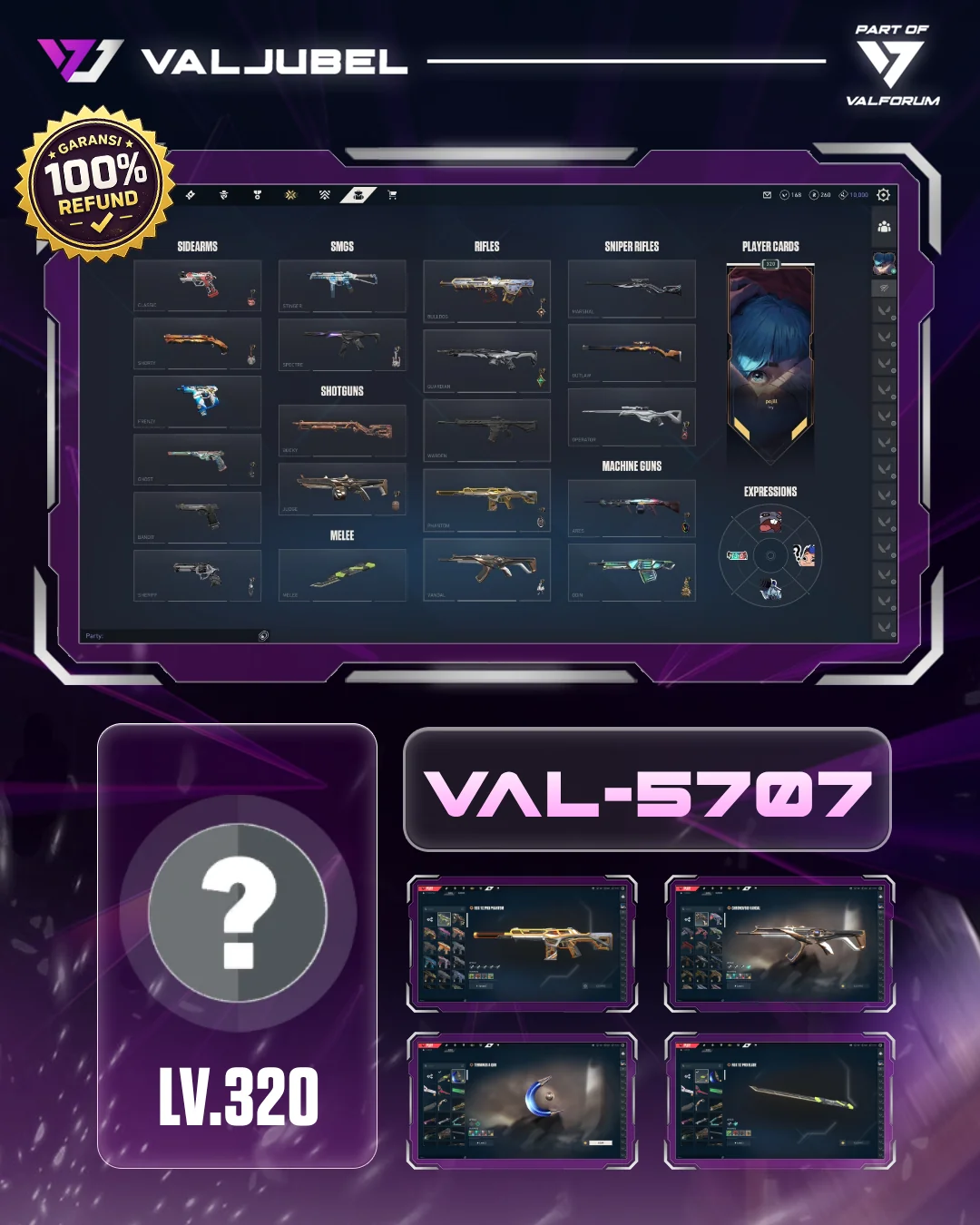 Unrated Valorant account VAL-5707 screenshot 1